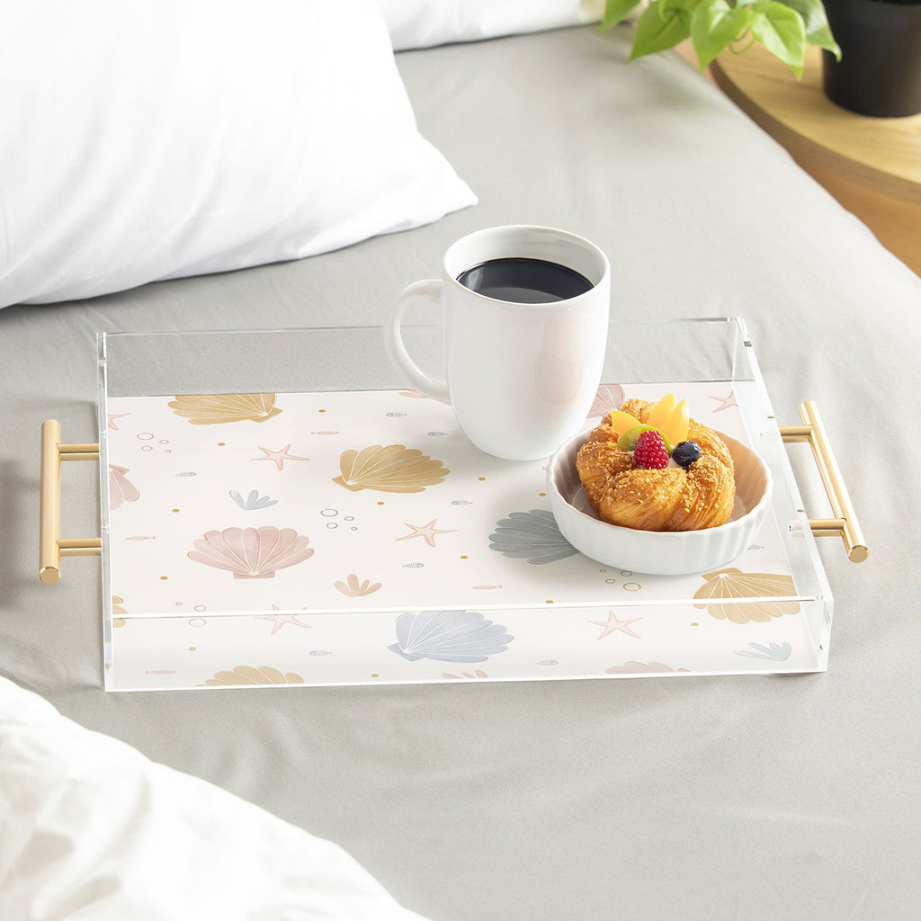 Menina Lisboa Shells and Starfish Acrylic Tray