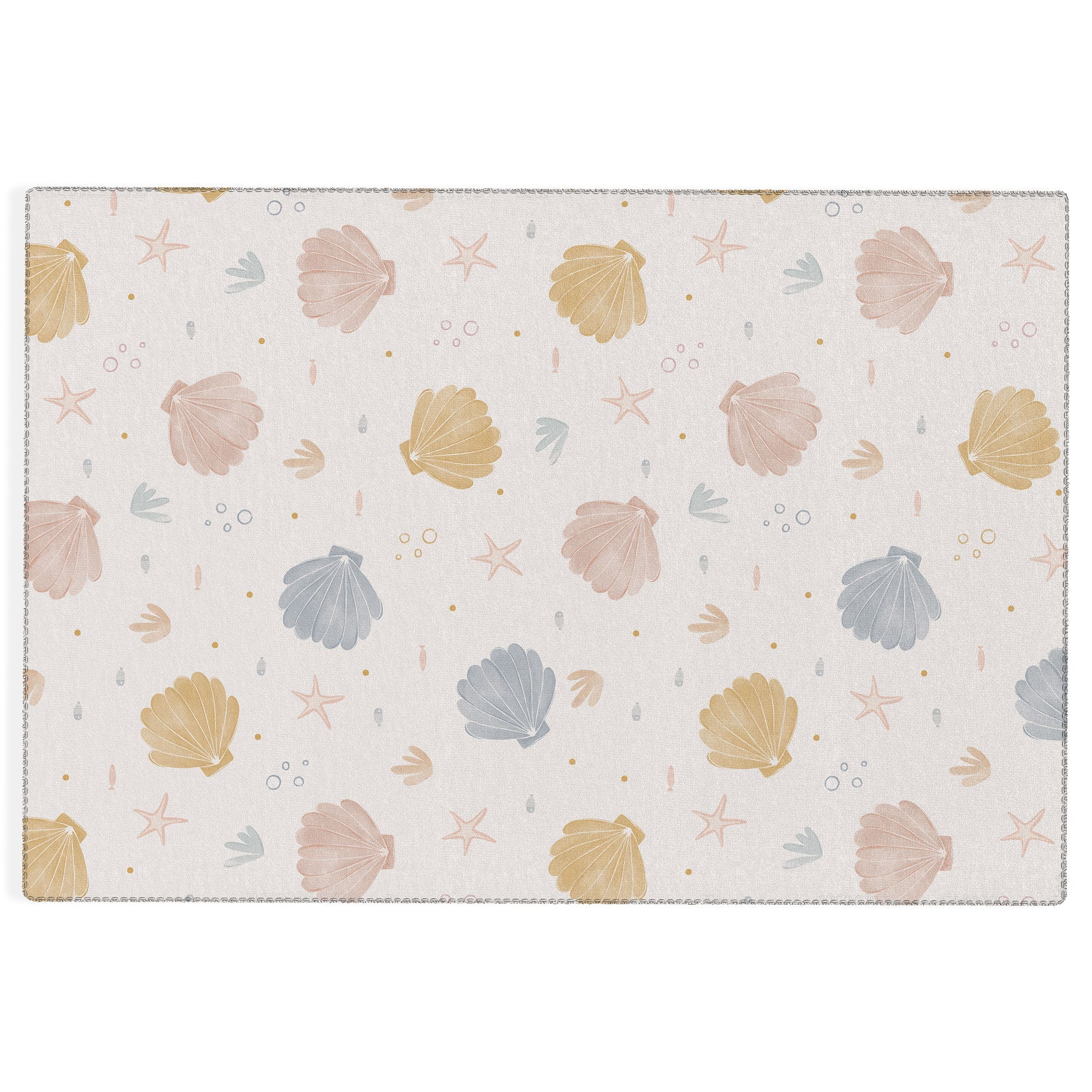 Menina Lisboa Shells and Starfish Outdoor Rug