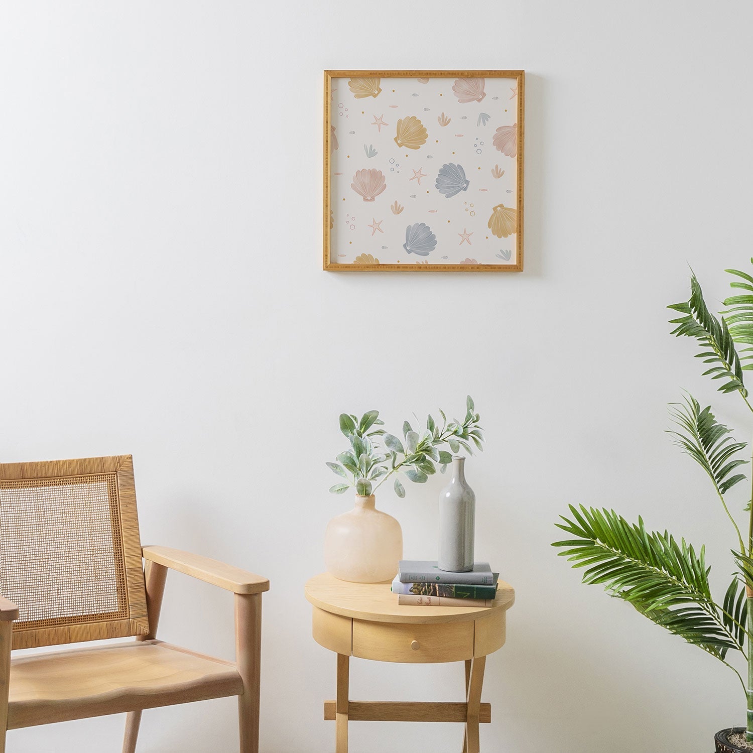 Menina Lisboa Shells and Starfish Framed Wall Art