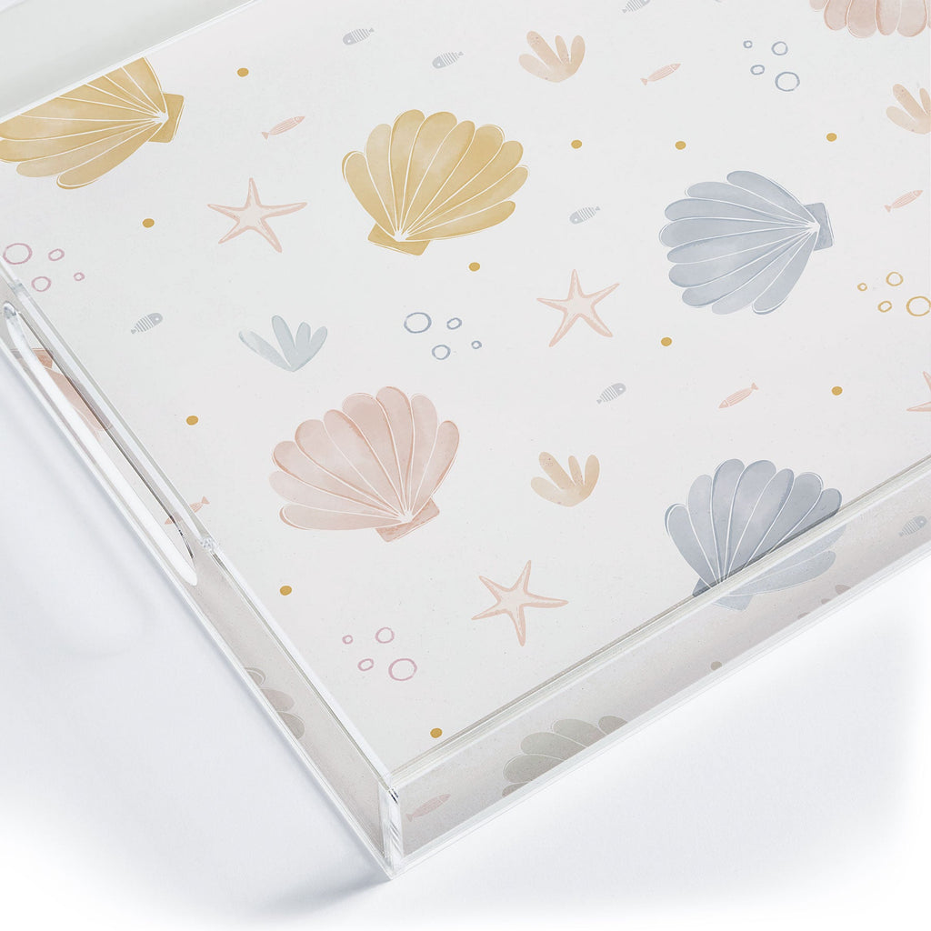 Menina Lisboa Shells and Starfish Acrylic Tray