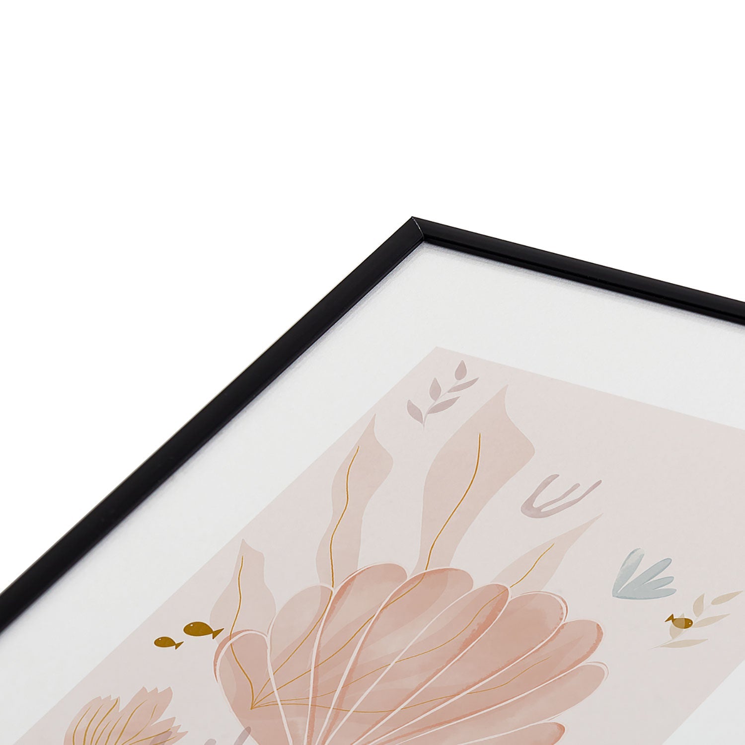 Menina Lisboa Shells and Starfish Metal Framed Art Print