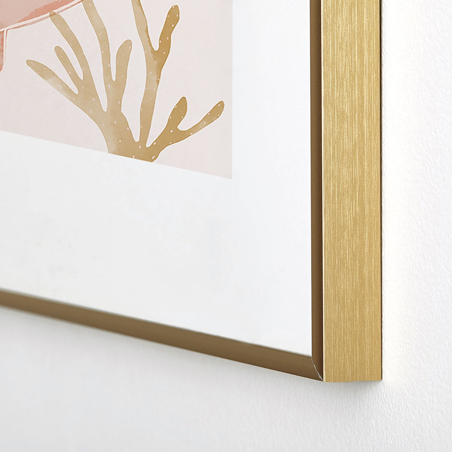 Menina Lisboa Shells and Starfish Metal Framed Art Print