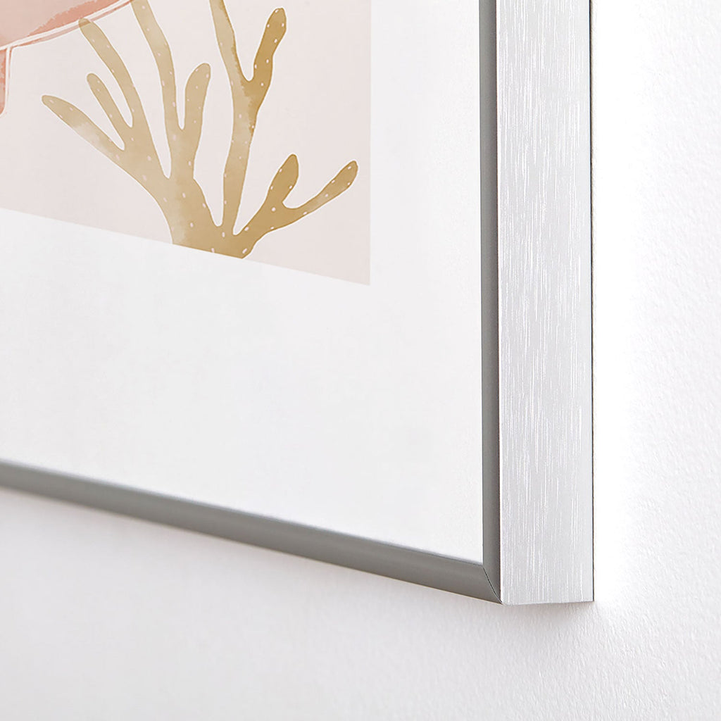 Menina Lisboa Shells and Starfish Metal Framed Art Print