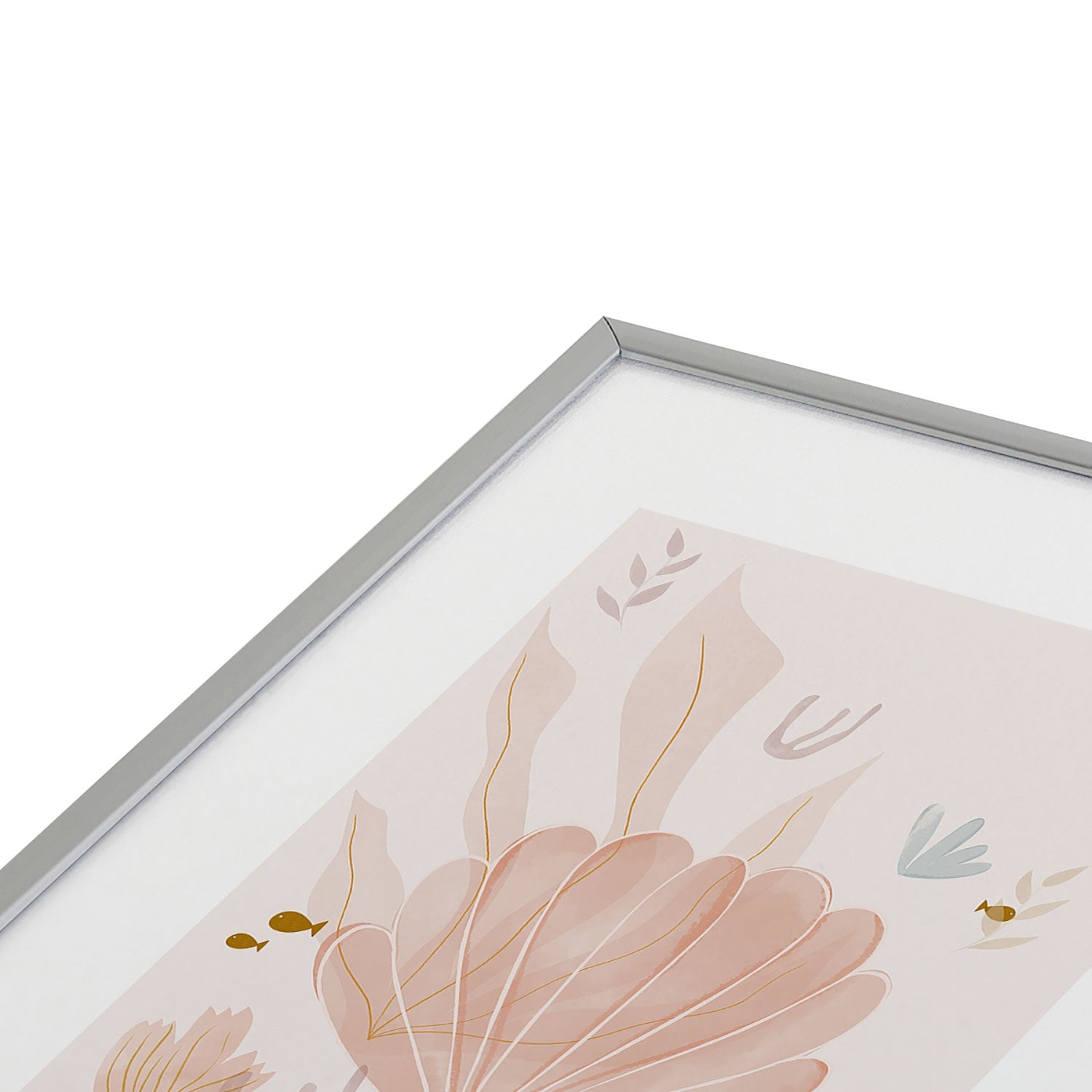 Menina Lisboa Shells and Starfish Metal Framed Art Print