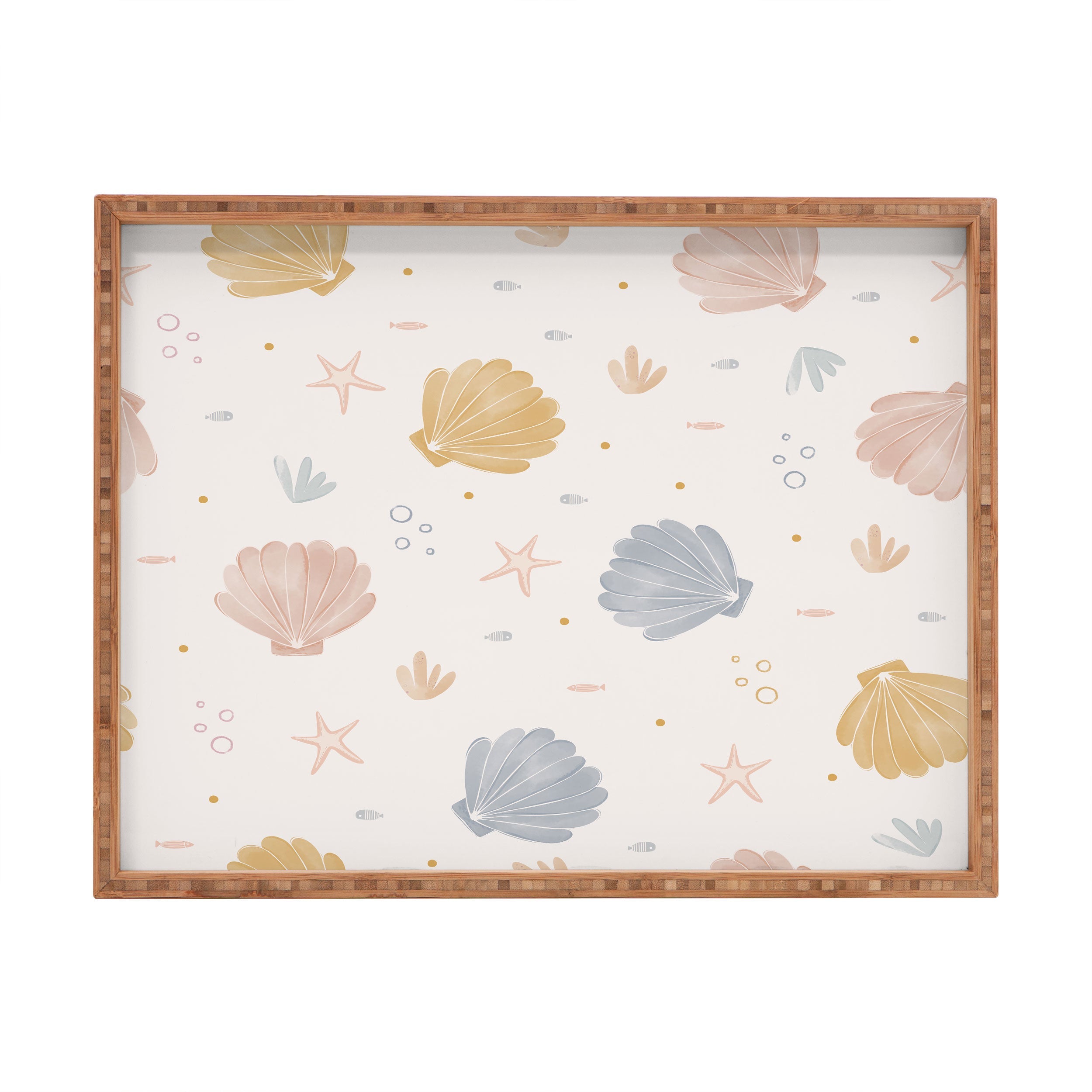 Menina Lisboa Shells and Starfish Rectangular Tray