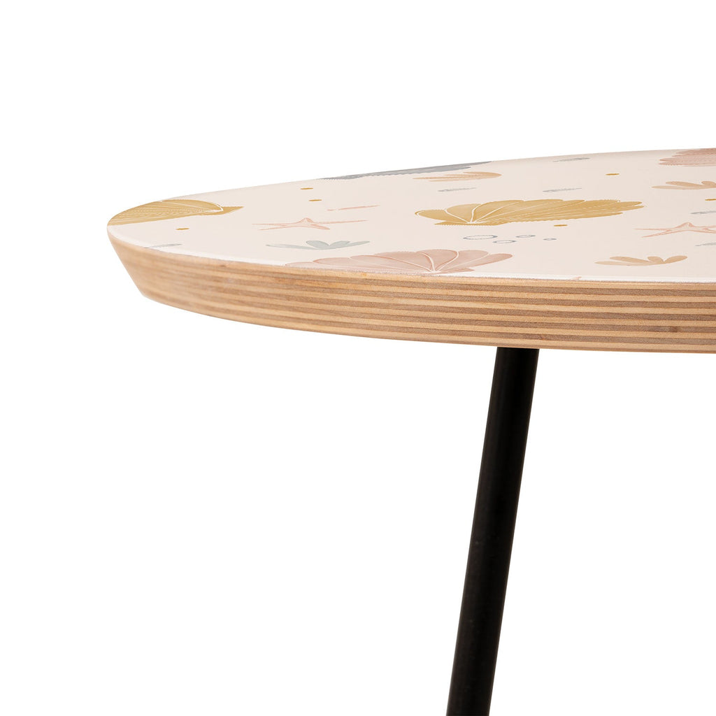 Menina Lisboa Shells and Starfish Round Side Table