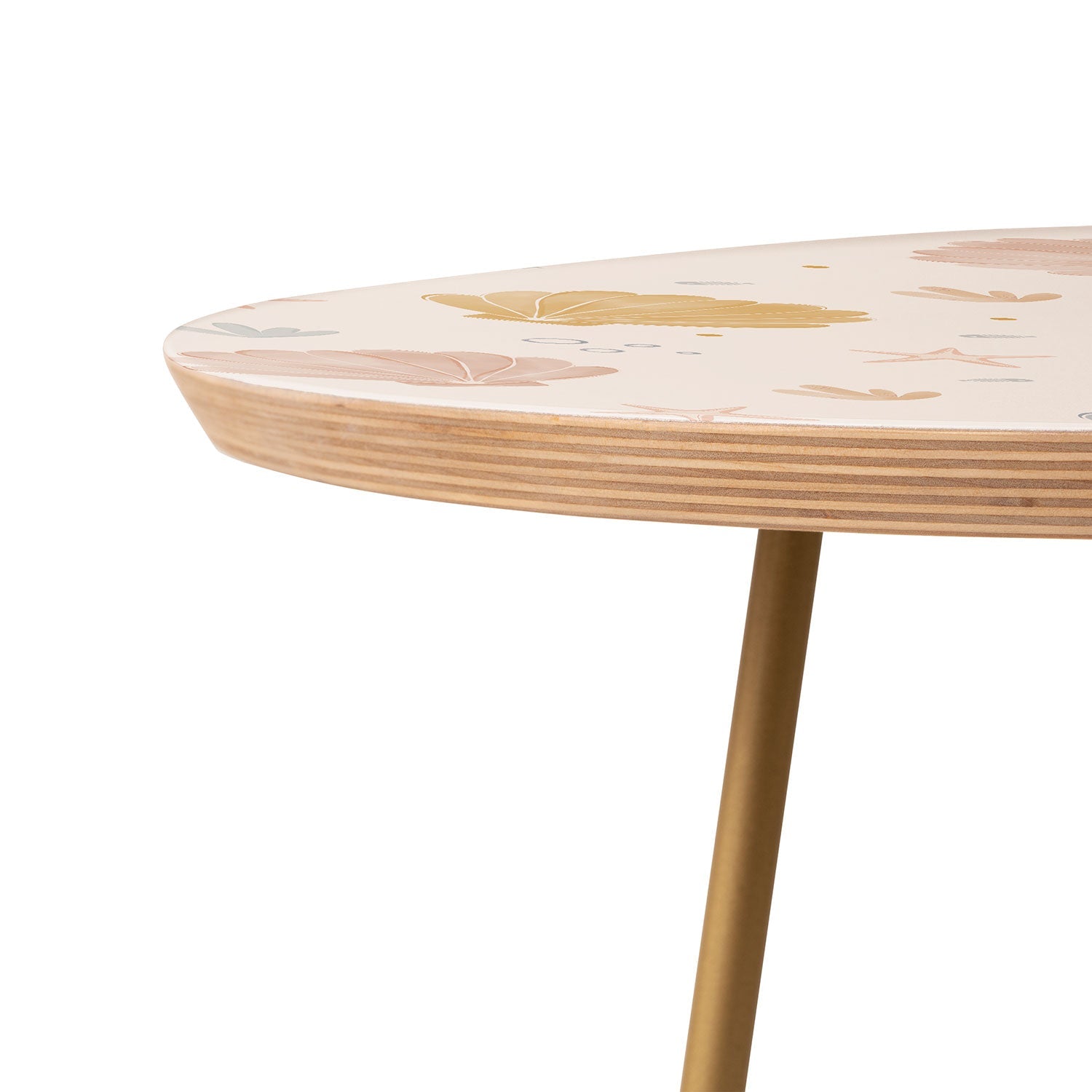 Menina Lisboa Shells and Starfish Round Side Table