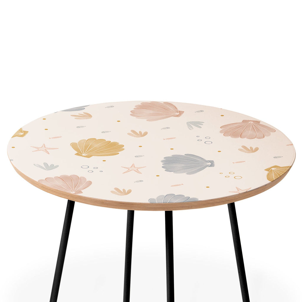 Menina Lisboa Shells and Starfish Round Side Table