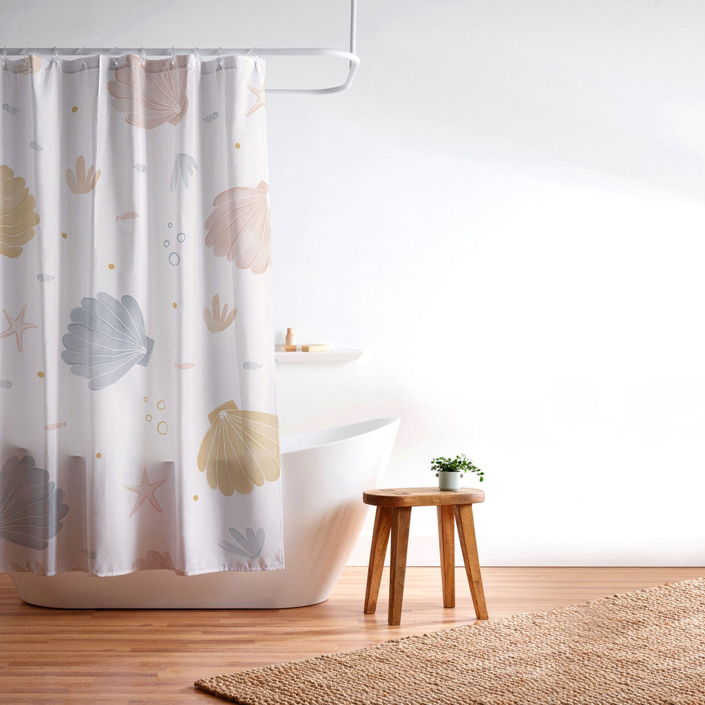 Menina Lisboa Shells and Starfish Shower Curtain