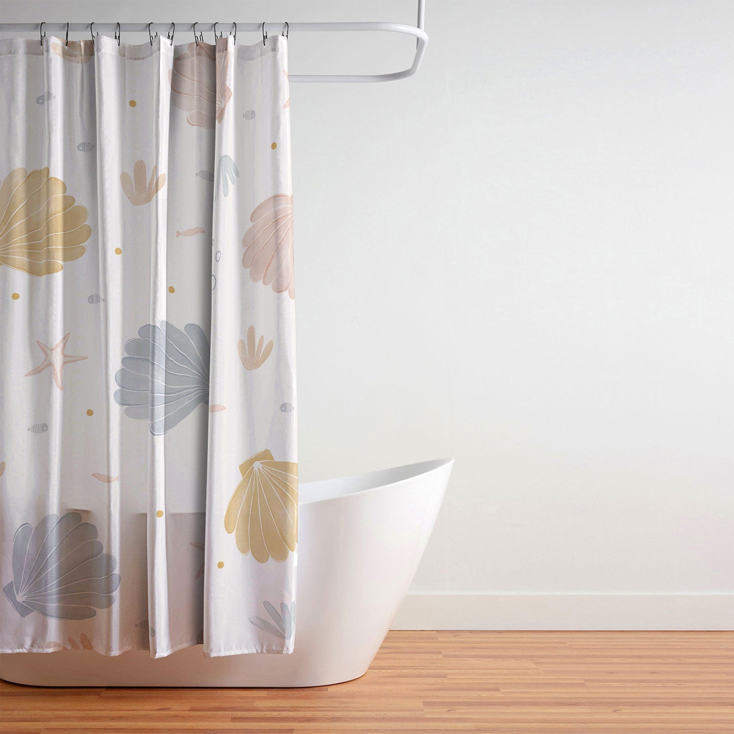 Menina Lisboa Shells and Starfish Shower Curtain