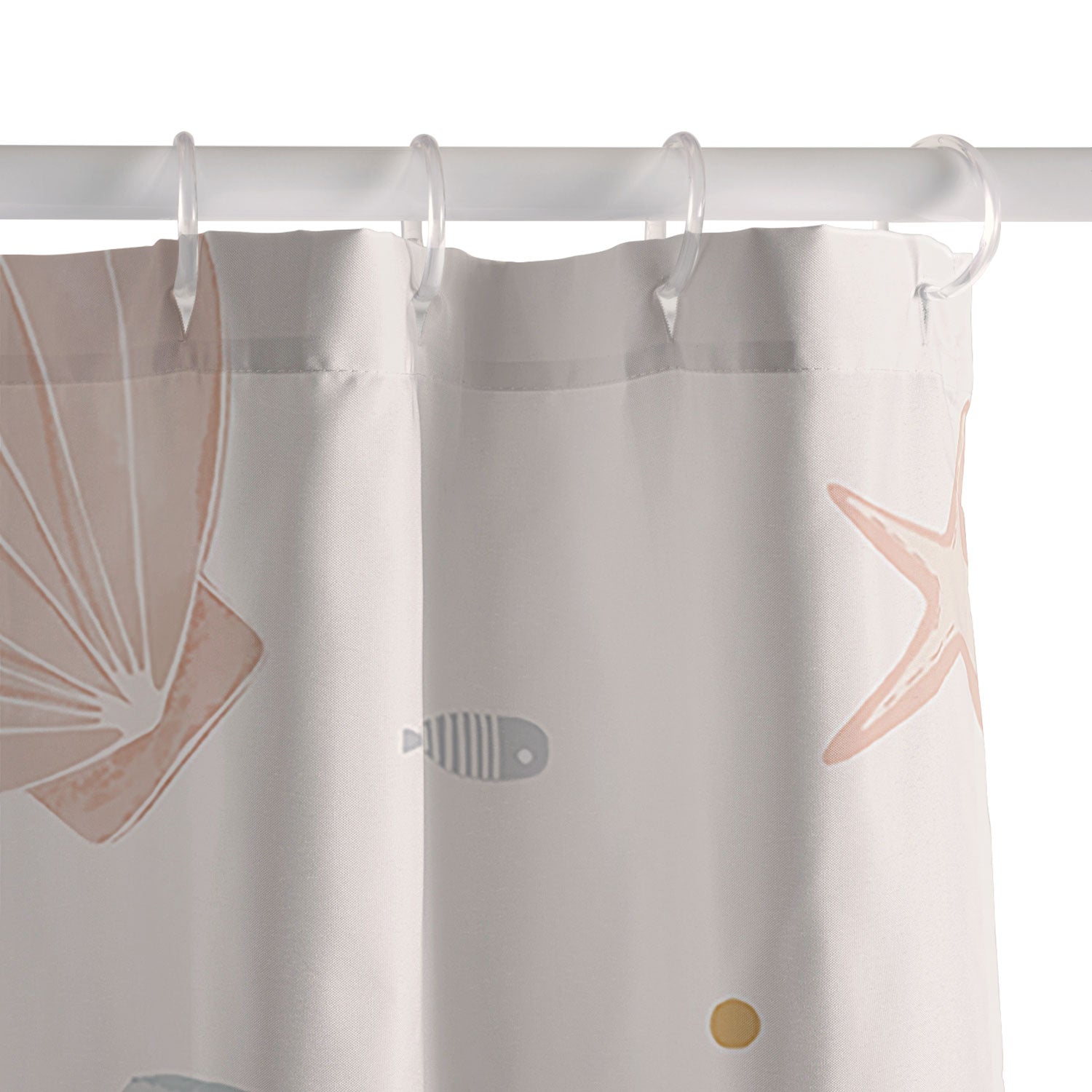 Menina Lisboa Shells and Starfish Shower Curtain