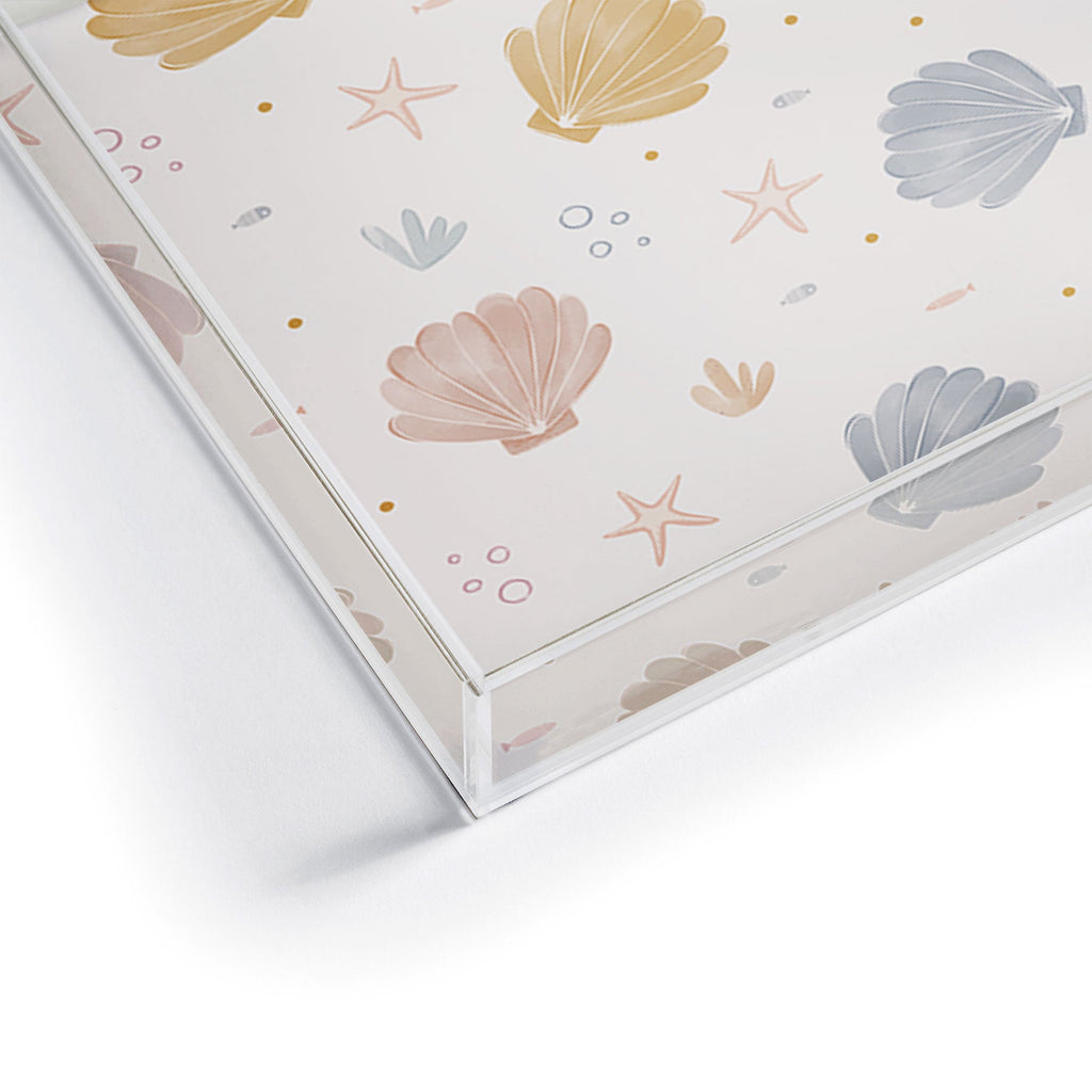 Menina Lisboa Shells and Starfish Acrylic Tray