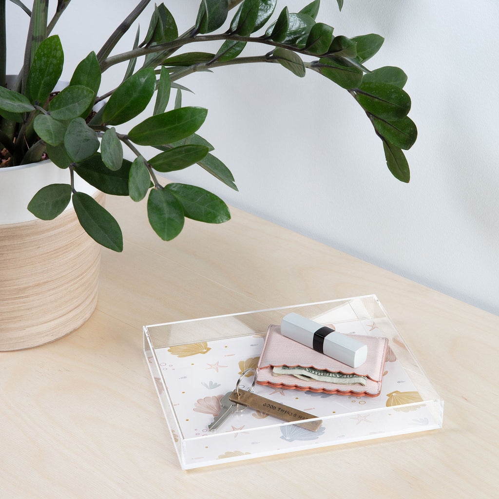 Menina Lisboa Shells and Starfish Acrylic Tray