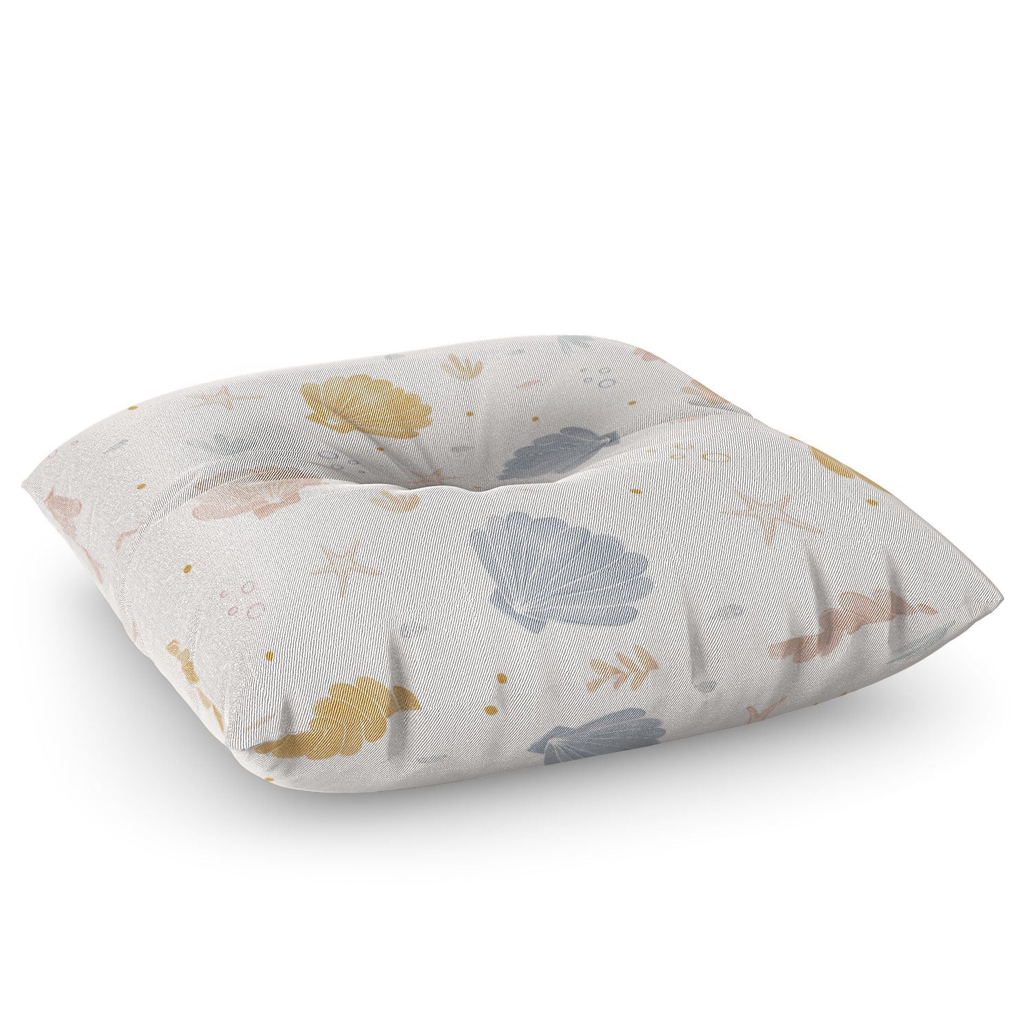 Menina Lisboa Shells and Starfish Floor Pillow Square