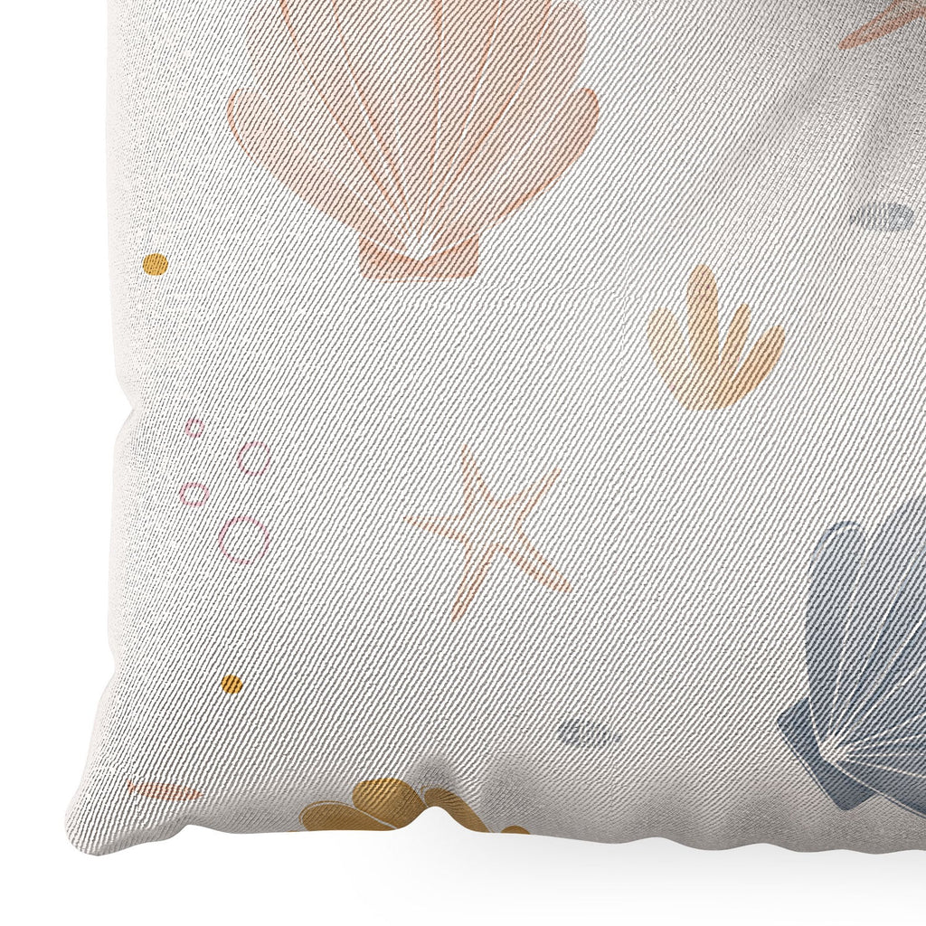 Menina Lisboa Shells and Starfish Floor Pillow Square