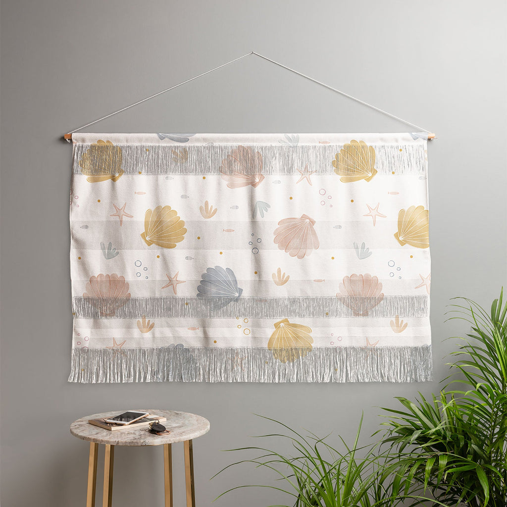 Menina Lisboa Shells and Starfish Wall Hanging Landscape