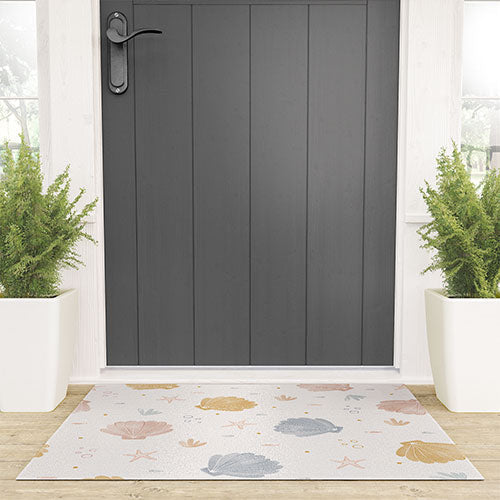 Menina Lisboa Shells and Starfish Welcome Mat
