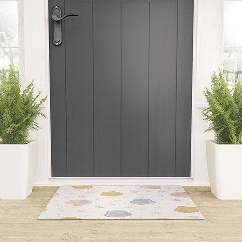 Menina Lisboa Shells and Starfish Welcome Mat