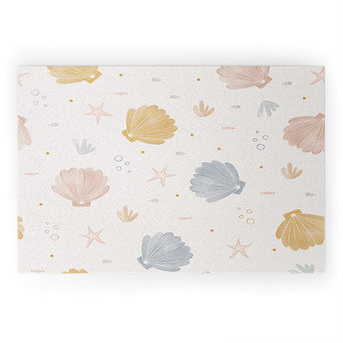 Menina Lisboa Shells and Starfish Welcome Mat