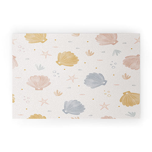 Menina Lisboa Shells and Starfish Welcome Mat