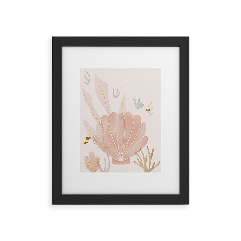 Menina Lisboa Shells and Starfish Framed Art Print