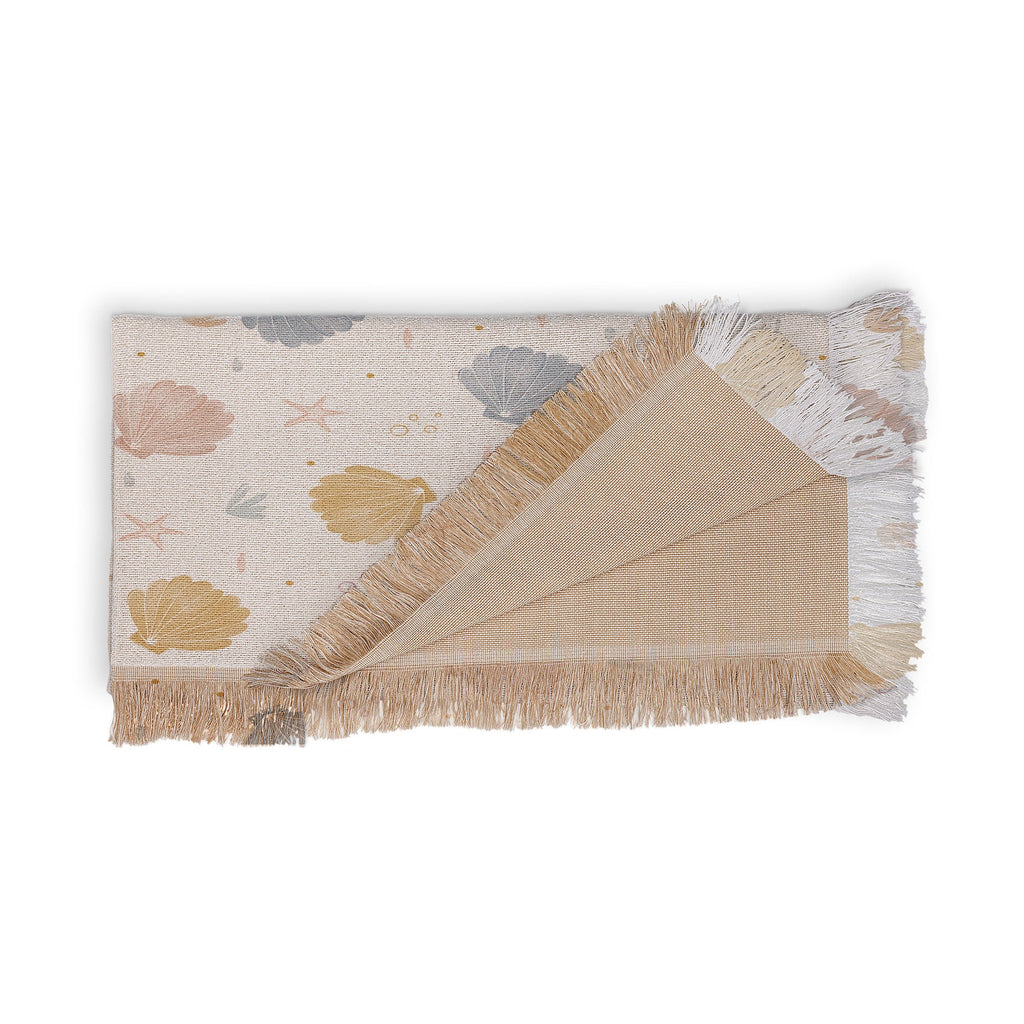 Menina Lisboa Shells and Starfish Throw Blanket