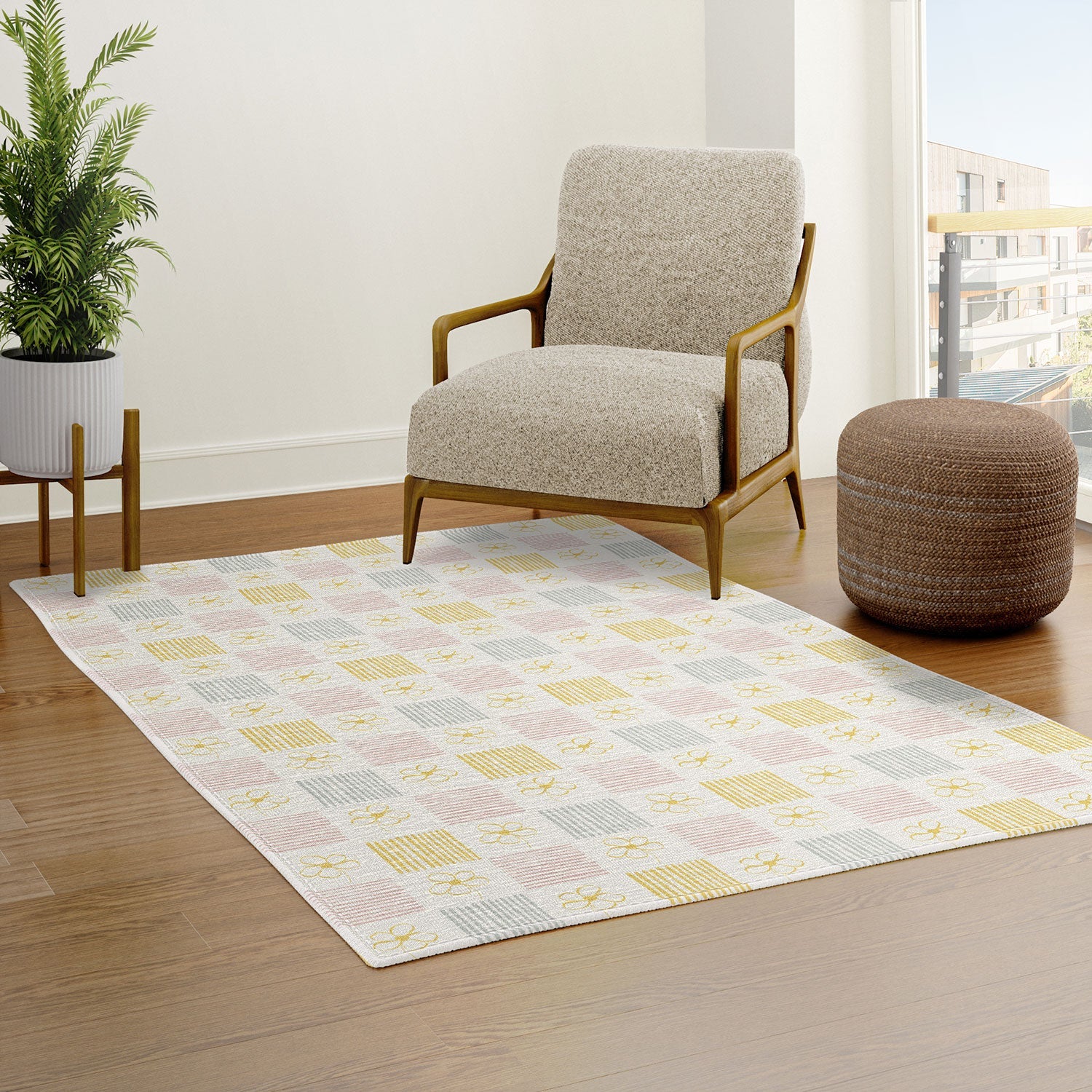 Menina Lisboa Spring Grandmillennial Area Rug