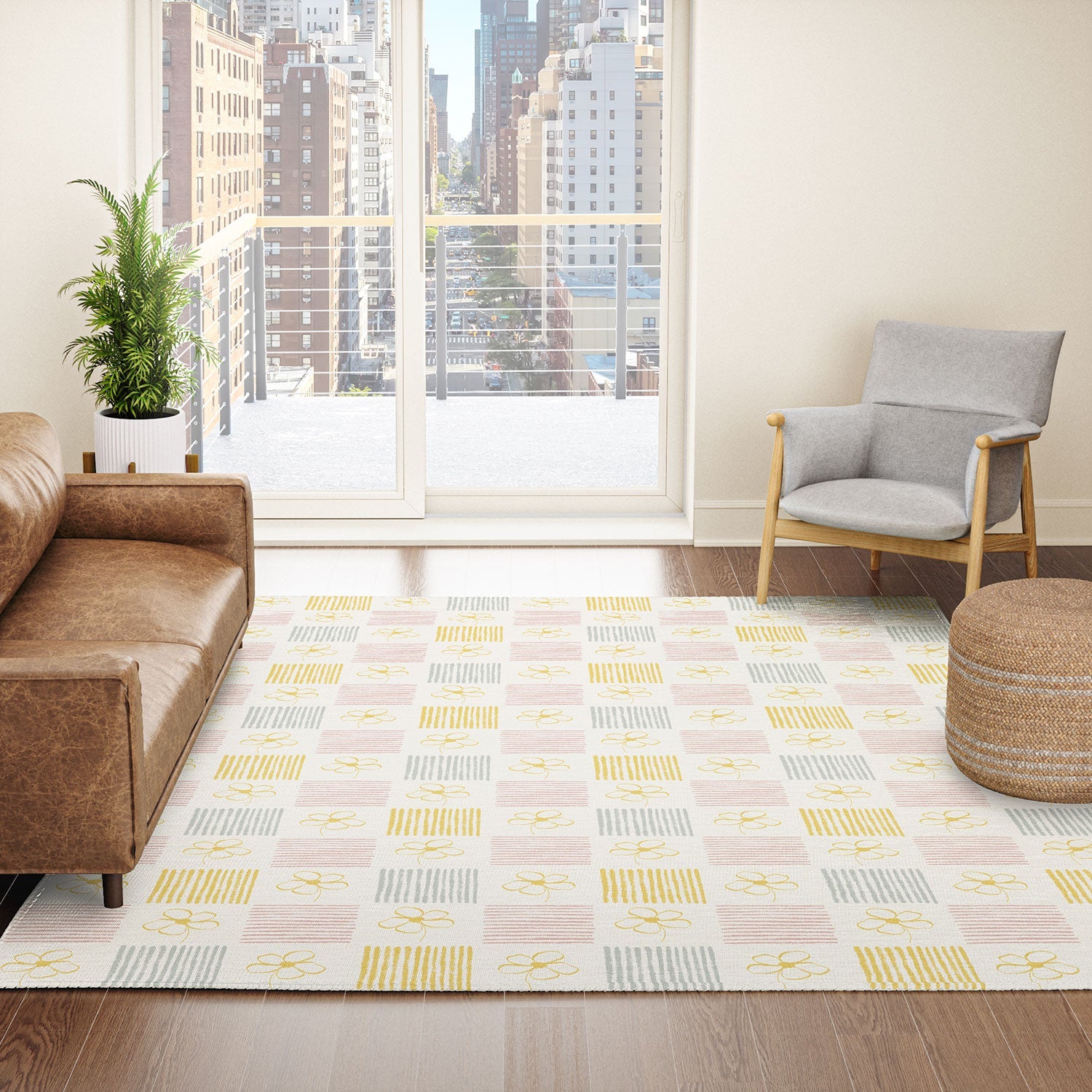 Menina Lisboa Spring Grandmillennial Area Rug