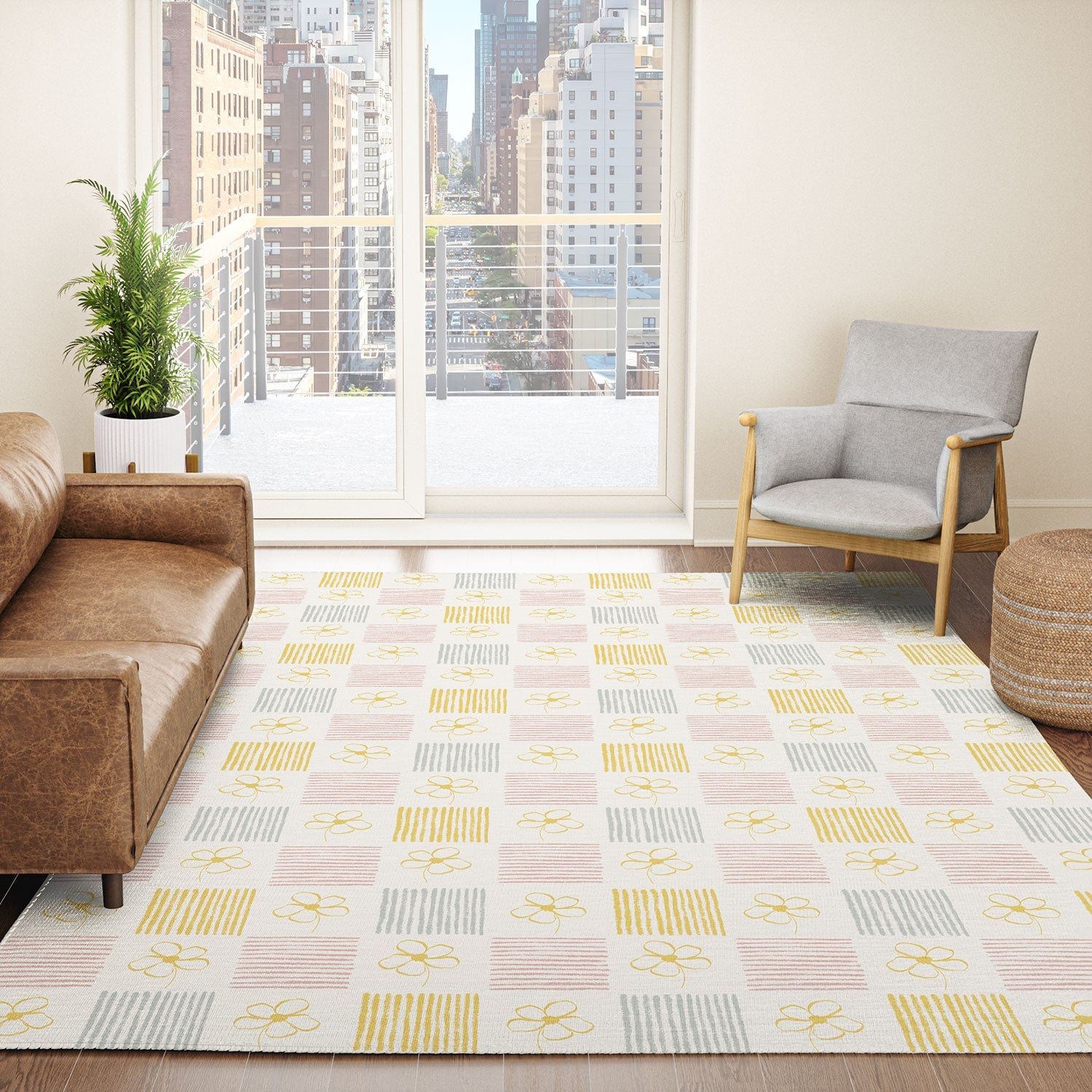 Menina Lisboa Spring Grandmillennial Area Rug