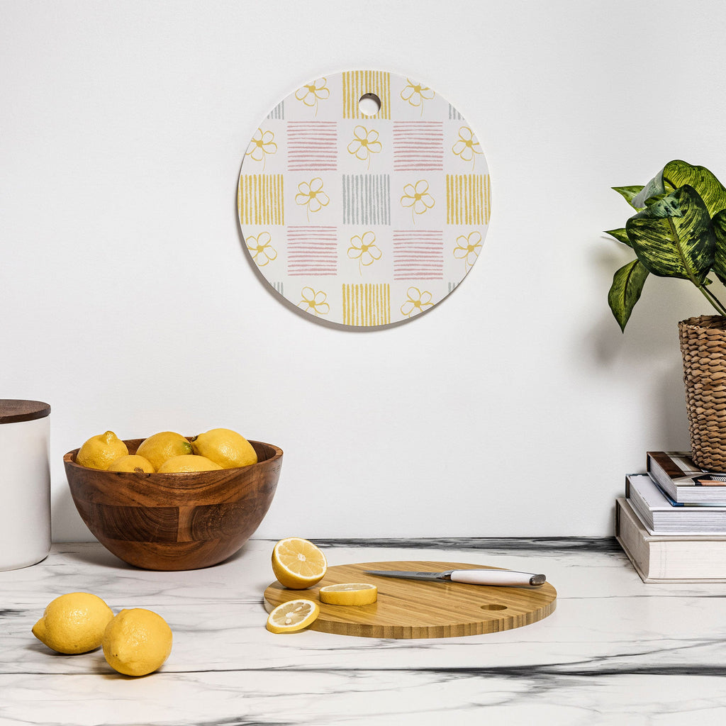Menina Lisboa Spring Grandmillennial Cutting Board Round