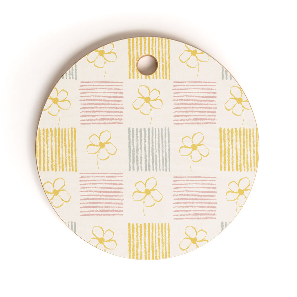 Menina Lisboa Spring Grandmillennial Cutting Board Round