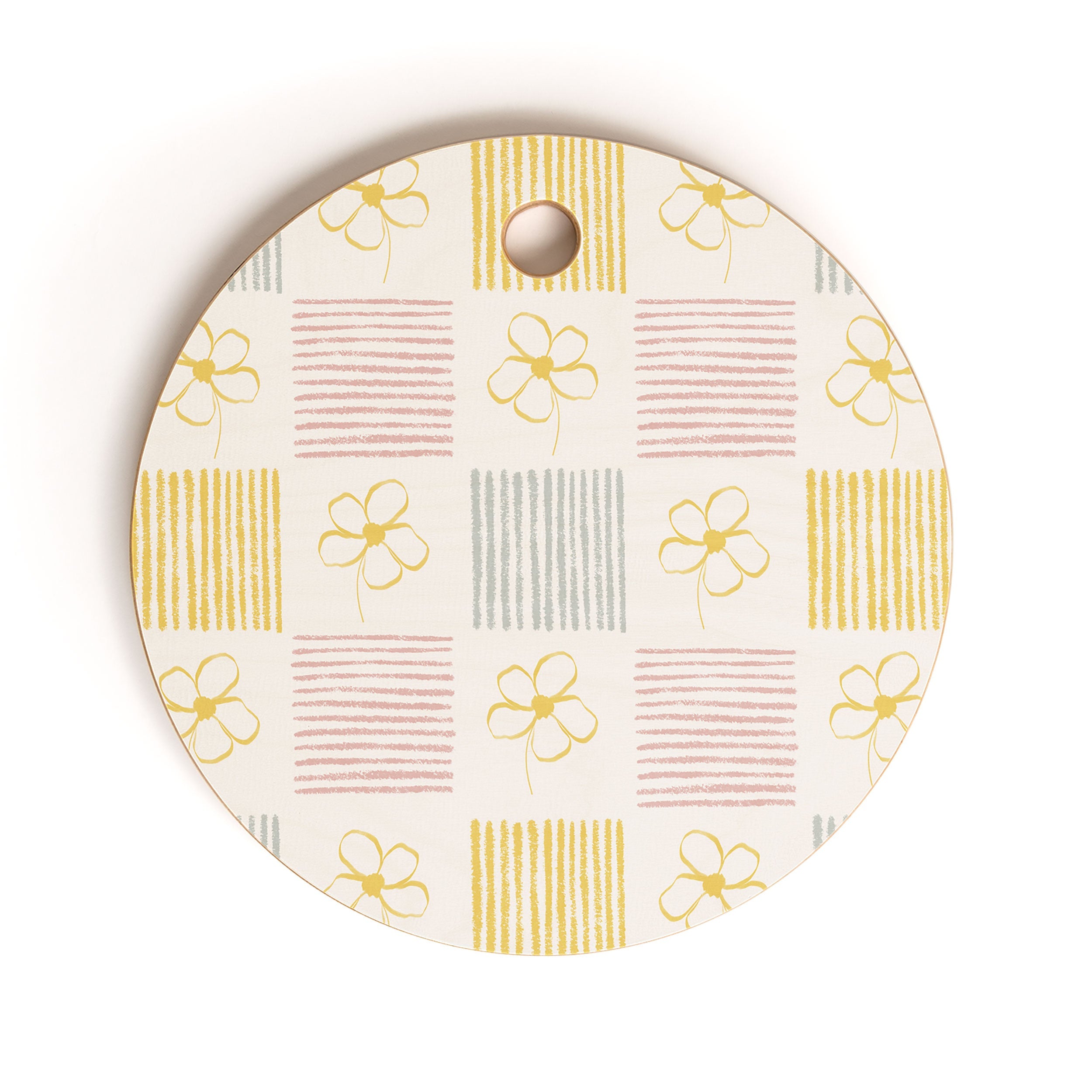 Menina Lisboa Spring Grandmillennial Cutting Board Round