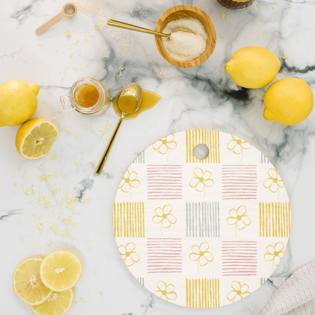 Menina Lisboa Spring Grandmillennial Cutting Board Round
