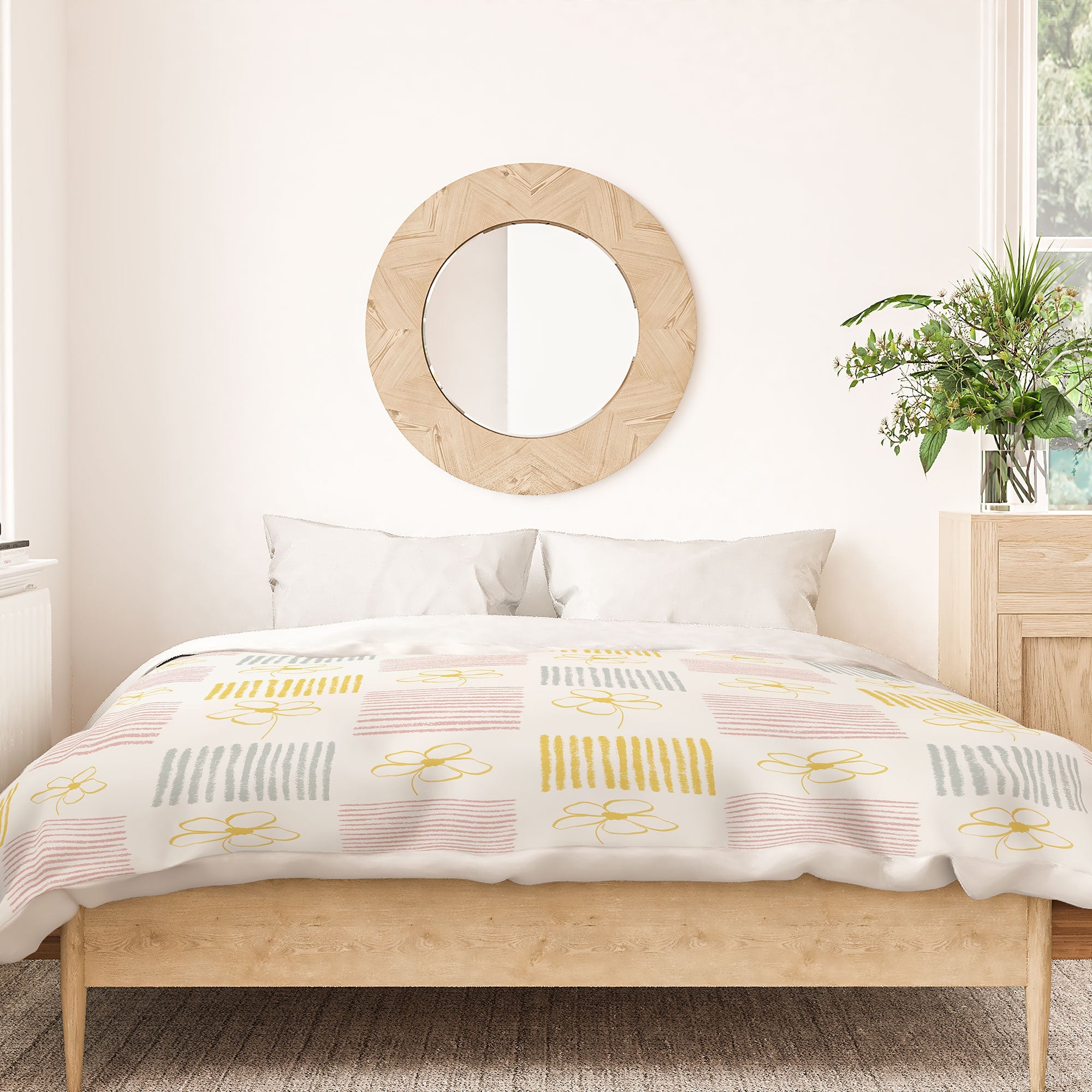 Menina Lisboa Spring Grandmillennial Duvet Cover