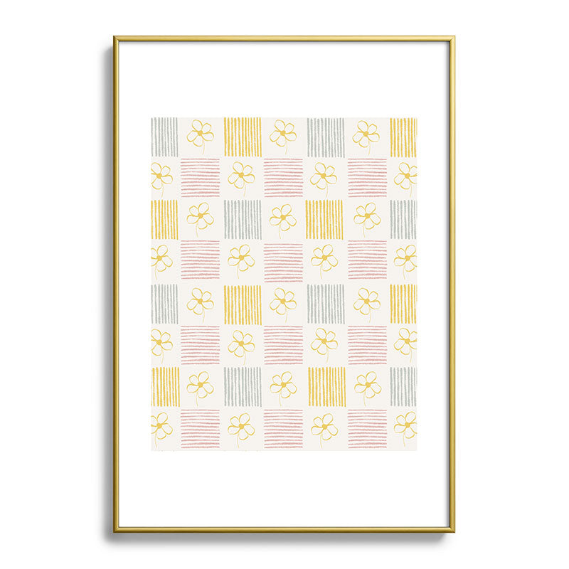 Menina Lisboa Spring Grandmillennial Metal Framed Art Print