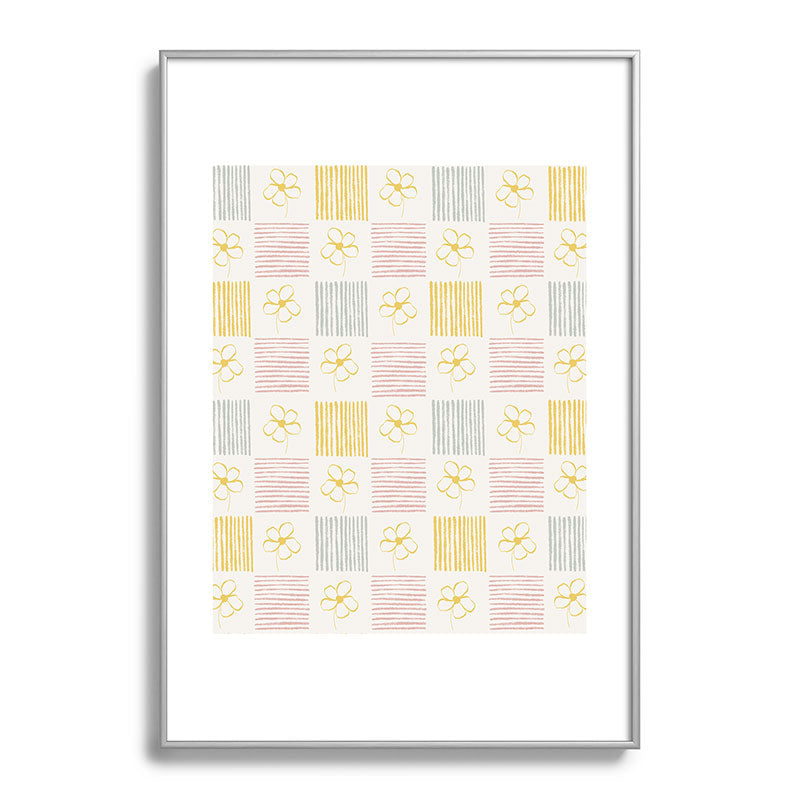 Menina Lisboa Spring Grandmillennial Metal Framed Art Print