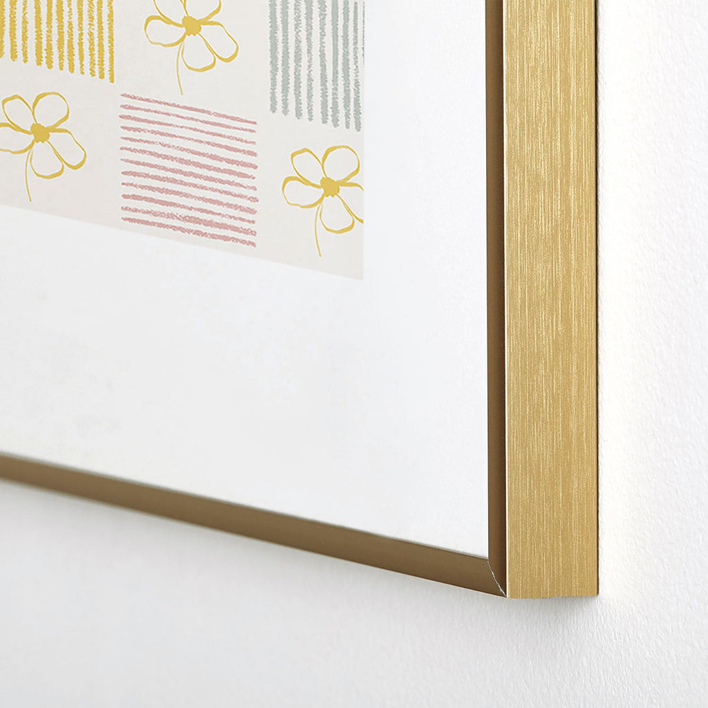 Menina Lisboa Spring Grandmillennial Metal Framed Art Print