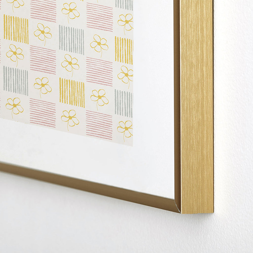 Menina Lisboa Spring Grandmillennial Metal Framed Art Print