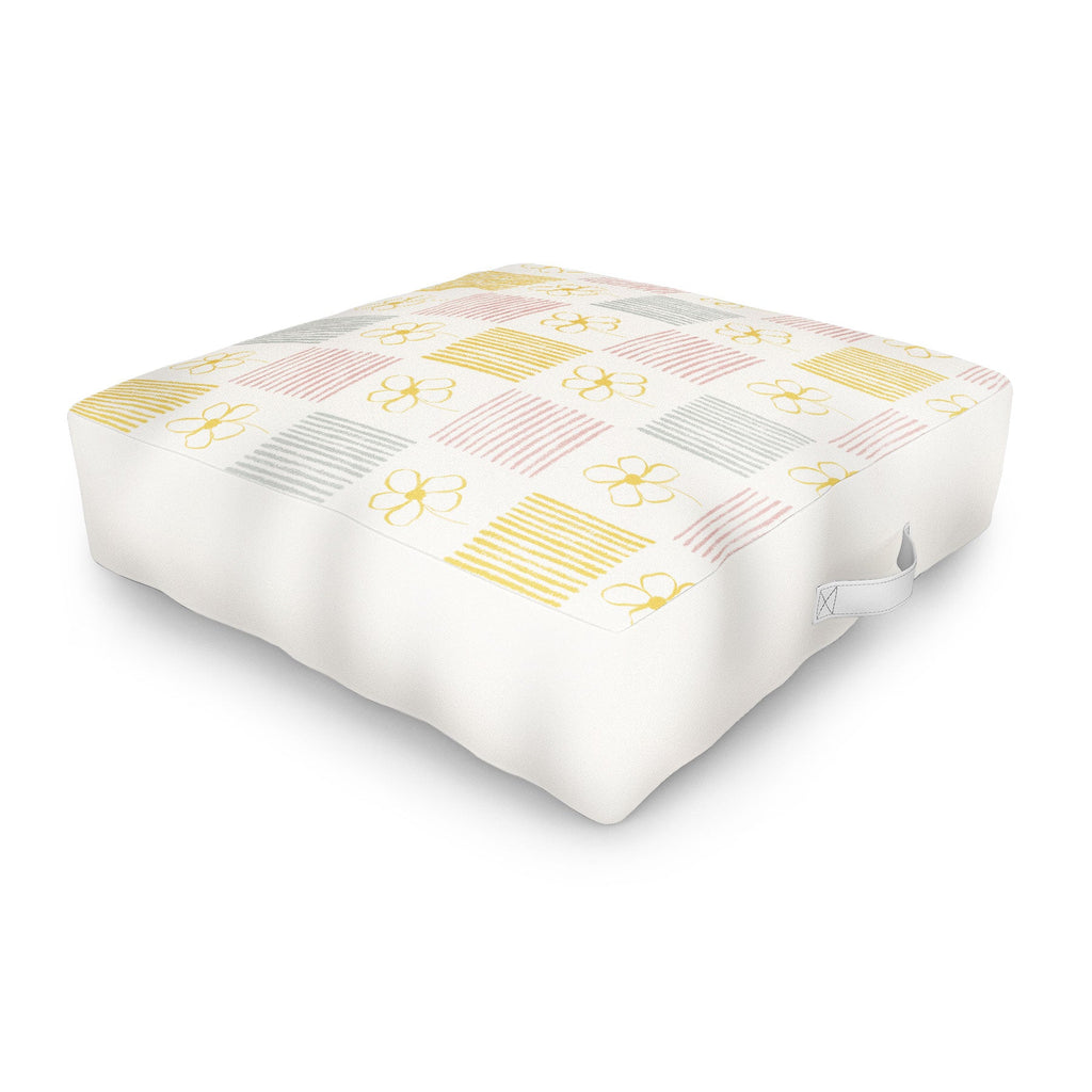 Menina Lisboa Spring Grandmillennial Outdoor Floor Cushion