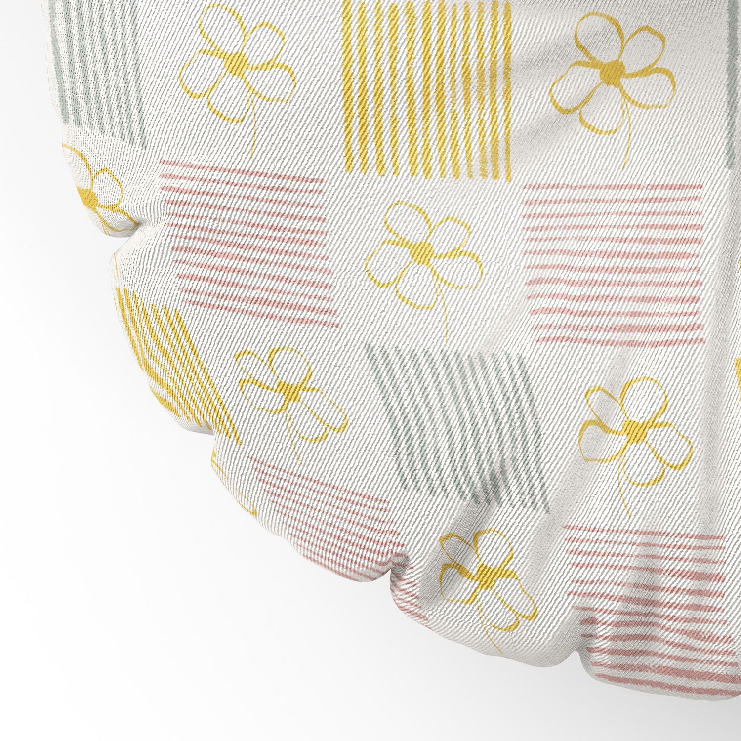 Menina Lisboa Spring Grandmillennial Floor Pillow Round