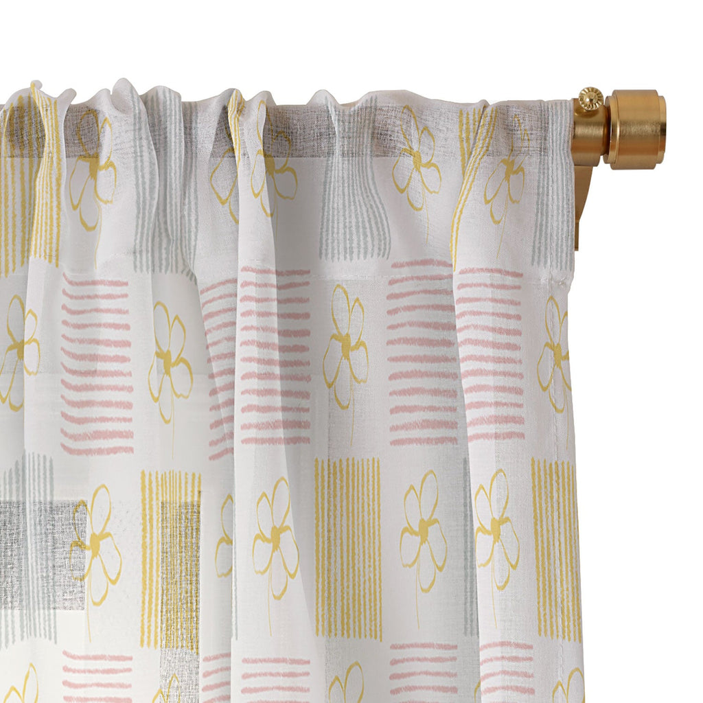 Menina Lisboa Spring Grandmillennial Sheer Window Curtain