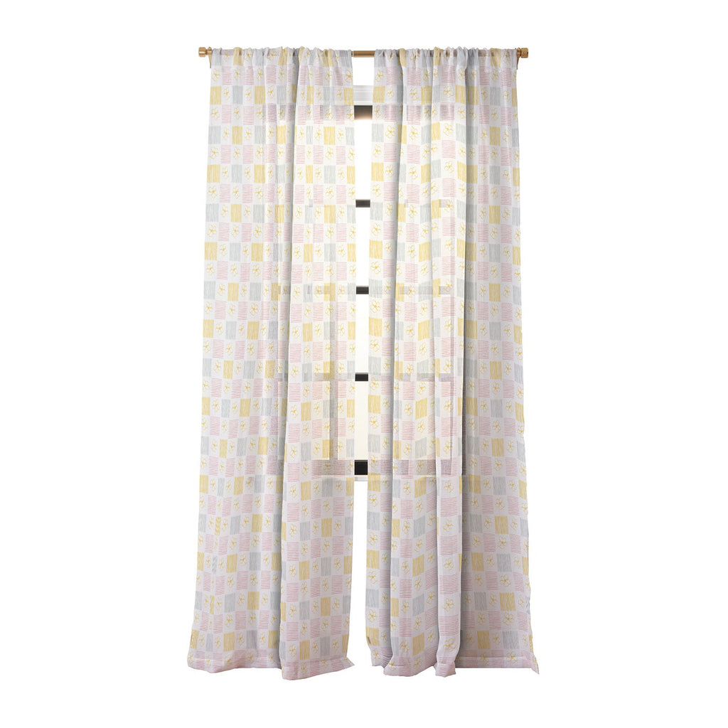 Menina Lisboa Spring Grandmillennial Sheer Window Curtain