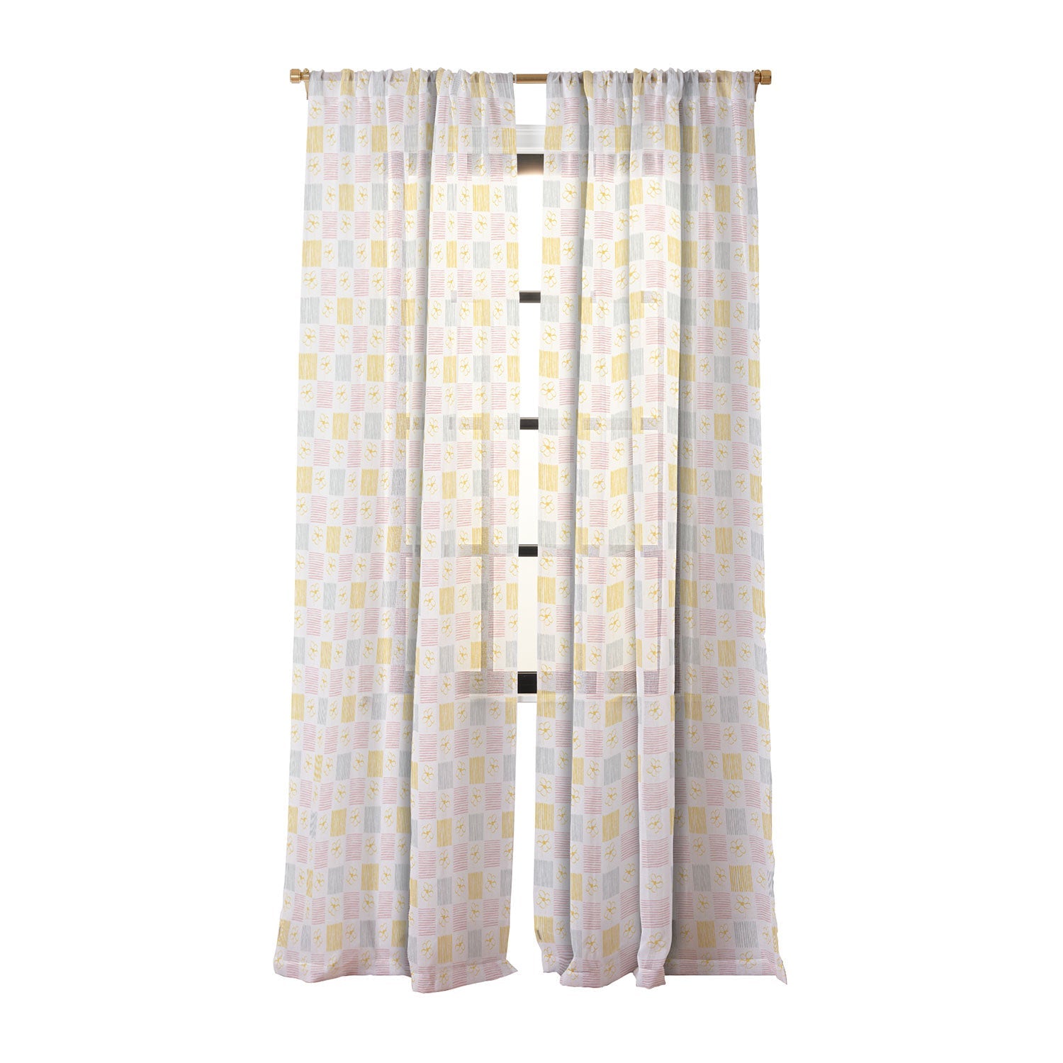Menina Lisboa Spring Grandmillennial Sheer Window Curtain