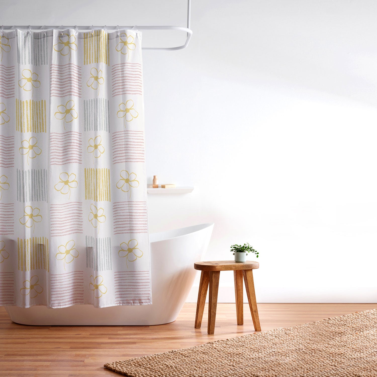 Menina Lisboa Spring Grandmillennial Shower Curtain