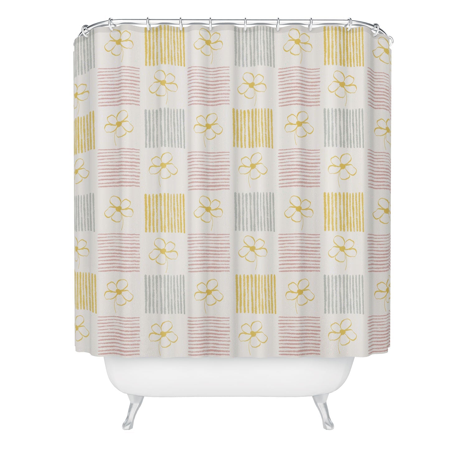 Menina Lisboa Spring Grandmillennial Shower Curtain