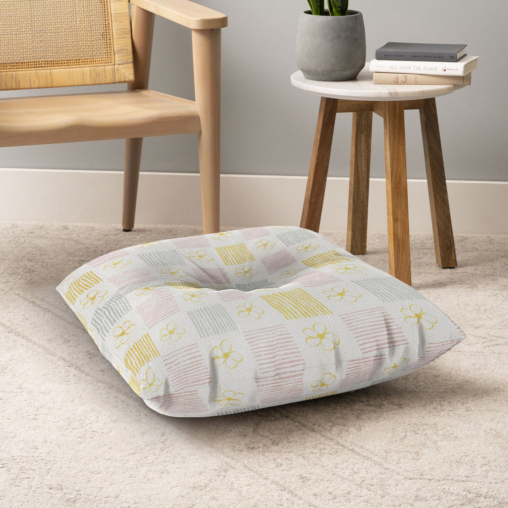Menina Lisboa Spring Grandmillennial Floor Pillow Square