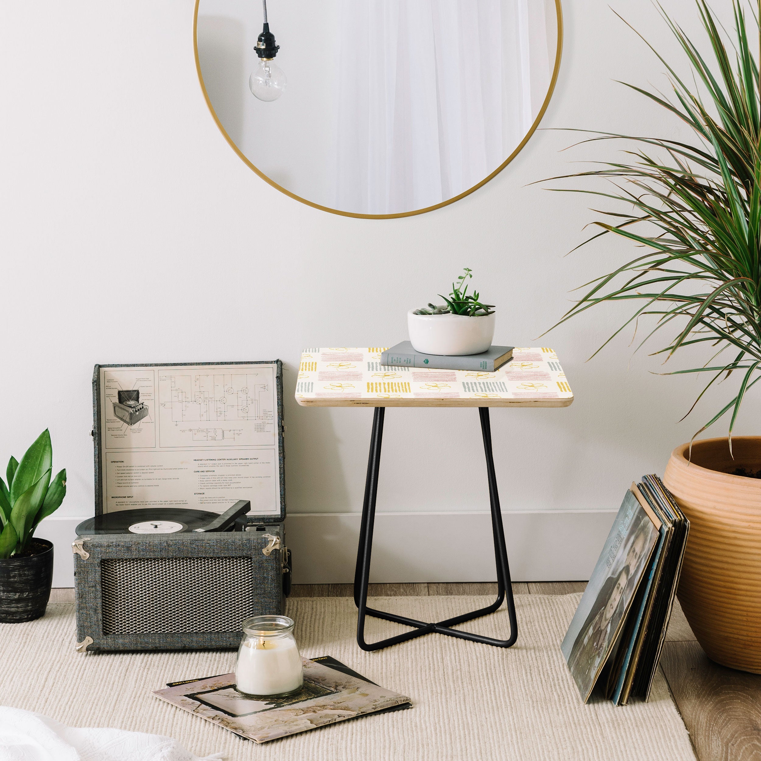 Menina Lisboa Spring Grandmillennial Side Table