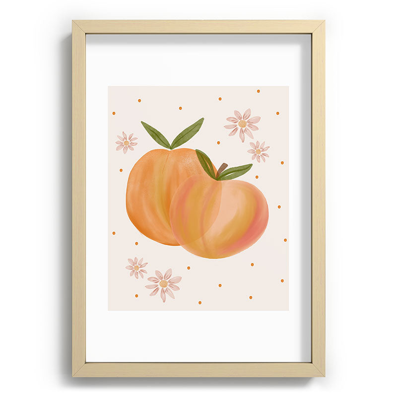 Menina Lisboa Spring Peaches Recessed Framing Rectangle
