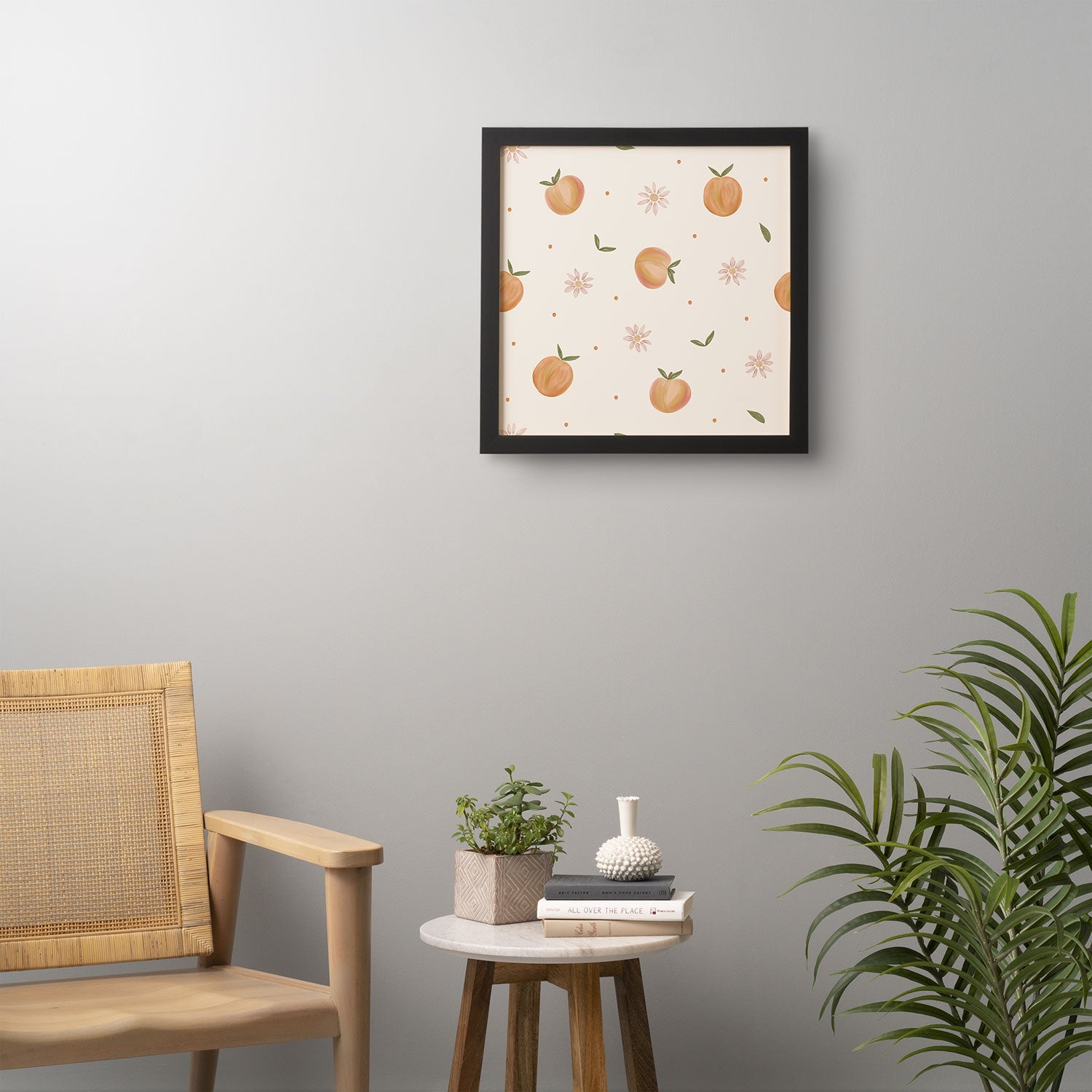 Menina Lisboa Spring Peaches Framed Wall Art