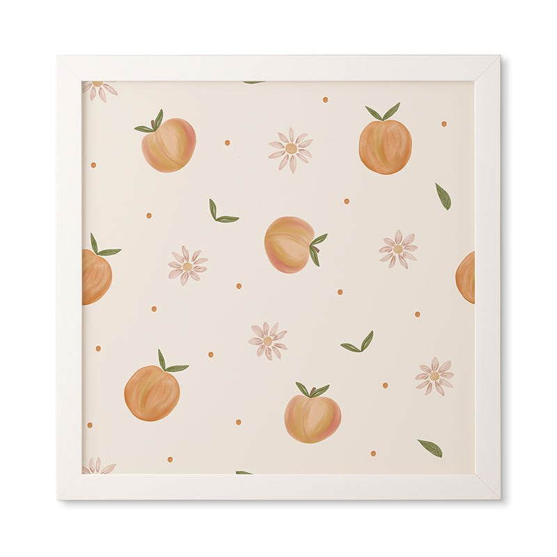 Menina Lisboa Spring Peaches Framed Wall Art